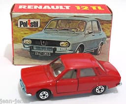 Vintage POLISTIL Renault 12 Diecast Car Model Italy RJ25 1970\'s Club 33 Politoys