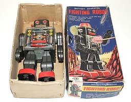 VINTAGE SH HORIKAWA JAPAN FIGHTING ROBOT GEAR MODEL SPACE FIGURE METAL TOY