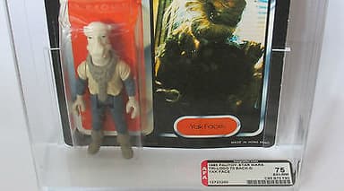 VINTAGE STAR WARS TRILOGO LAST 17 YAK FACE AFA 75 (85/75/80) MOC RARE TRI
