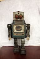 Vintage Tin Plate Robot