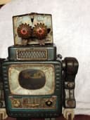 Vintage Tin Plate Robot