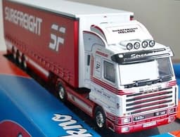 1:50 Irish Tekno truck SUREFREIGHT Scania 143m V8 450 + Curtainsider + Cert
