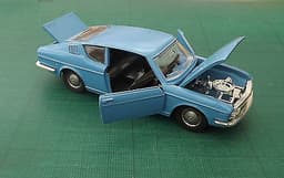 1970 AUDI 100S COUPE IN BLUE - MINT BOXED VINTAGE ISSUE BY MARKLIN