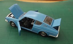 1970 AUDI 100S COUPE IN BLUE - MINT BOXED VINTAGE ISSUE BY MARKLIN