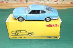 1970 AUDI 100S COUPE IN BLUE - MINT BOXED VINTAGE ISSUE BY MARKLIN