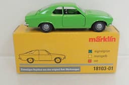 1970 OPEL MANTA COUPE IN LIME GREEN - MINT BOXED VINTAGE ISSUE BY MARKLIN