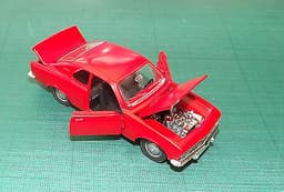 1970 OPEL MANTA COUPE IN RED - MINT BOXED VINTAGE ISSUE BY MARKLIN