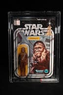 1977 Vintage Star Wars Chewbacca Figure AFA 75 Original 12 Back Green Crossbow
