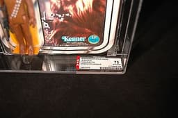 1977 Vintage Star Wars Chewbacca Figure AFA 75 Original 12 Back Green Crossbow