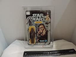 1977 Vintage Star Wars Chewbacca Figure AFA 75 Original 12 Back Green Crossbow
