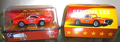 Aurora AFX General Lee Auto world Happy birthday car slot car
