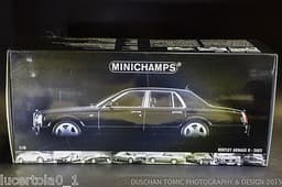 BENTLEY ARNAGE R 2002 MINICHAMPS SCALE 1:18 NEW IN BOX BLACK - BARGAIN! WOW!