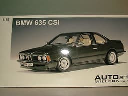 BMW 635 CSI by Auto Art in 1/18 Scale. Not minichamps.