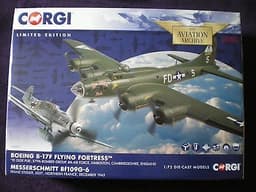 Corgi. 1:72 B17f Flying Fortress/Messerschmitt BF109G6, double set. BNIB