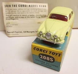 Corgi Toys, 208s Jaguar 2.4 litre Saloon