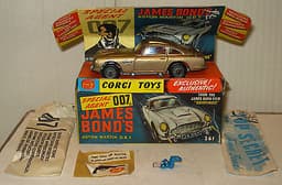 Corgi Toys No. 261 James Bond Aston Martin DB5 with complete instructions,etc!