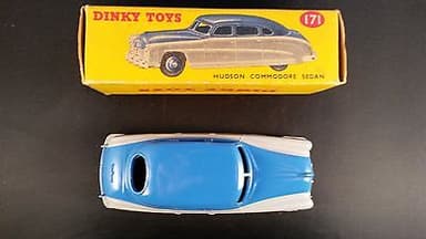 Dinky 171 Hudson Commodore Sedan - light grey lower body, mid blue upper 1958-59