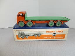 DINKY SUPERTOY, 902 FODEN 2nd CAB FLATRUCK, BOXED AND ORIGINAL