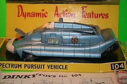 Dinky Toys 104 Captain Scarlet Spectrum Pursuit Vehicle Near Mint + & Boxed.