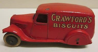 Dinky Toys, 28p pre-war Delivery Van \'\'Crawfords\'\' rare