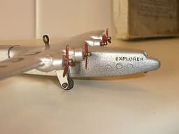 DINKY TOYS. ENSIGN CLASS AIR LINER & BOX. 62P. PRE-WAR. ORIGINAL