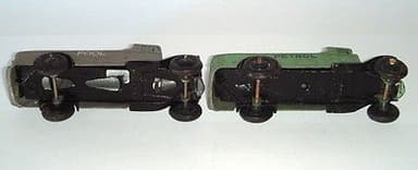 Dinky Toys GB lot of 2 25 series Tankers POOL & PETROL good condition, RARE!!