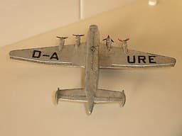 DINKY TOYS. JUNKERS JU90 AIR LINER. 62N. PRE-WAR. ORIGINAL