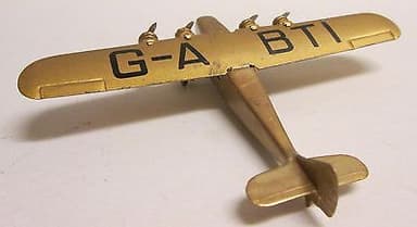 Dinky Toys, pre-war 60a Imperial Airways Liner, restored