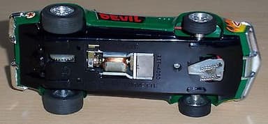 Exin Scalextric Chevrolet Corvette Dragster Greeen Ref C 4050 Made in Spain