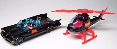 HUSKY #1202 BATMOBILE & CORGI BATCOPTER - GREAT BRITAIN - MINT - 1960s & 70s