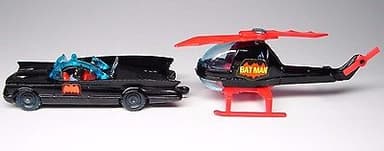 HUSKY #1202 BATMOBILE & CORGI BATCOPTER - GREAT BRITAIN - MINT - 1960s & 70s