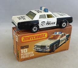 Matchbox Superfast MB10 Mercury Police Car SMOKED Windows