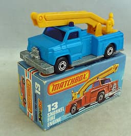 Matchbox Superfast MB13 Simon Snorkel Fire Engine BLUE PRE PRODUCTION