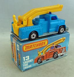 Matchbox Superfast MB13 Simon Snorkel Fire Engine BLUE PRE PRODUCTION