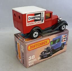Matchbox Superfast MB38 Ford Model A Van RED PRE PRODUCTION