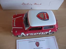 MEGA RARE " THE ARSENAL MINI COOPER" BY KYOSHO FOR DANBURY MINT 1/18 MIB