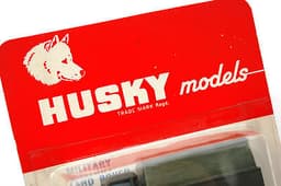 Mint HUSKY models No.21 MILITARY LAND ROVER TRUCK in worn red blister card