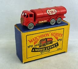 Moko Lesney Matchbox Toys MB11a ERF Petrol Tanker Red with SIDE DECALS