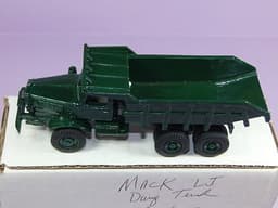no dinky tekno marklin rare unknow make MACK green dump truck in box