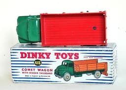 Original Dinky Toys Leyland Comet Lorry Truck No 418 With Hinged Tailboard EXCB.
