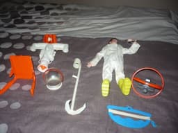 PALITOY VINTAGE ACTION MAN RARE SPACE EXPLORER COMPLETE OUTFIT ON FIGURE