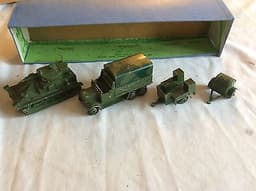 Pre-war Dinky set 151 Royal Tank Corp Medium Tank Unit
