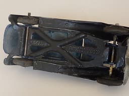 Pre war French Dinky 24b limousine. \'Dunlop\' tyres.