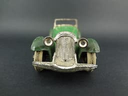 RARE PRE-WAR DINKY N°24 H - 2 SEAT ROADSTER 2 TONE GREEN 1935 EXC+ ALL ORIGINAL