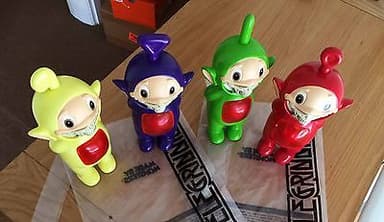 Ron English Made by Monsters Telegrinnies Complete Set Rare! Grin Mc Supersize