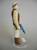 STAR WARS VINTAGE REBEL SOLDIER PBP DARK BROWN WHITE FACE WITH METALLIC PBP GUN