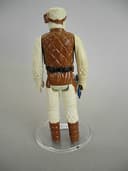 STAR WARS VINTAGE REBEL SOLDIER PBP DARK BROWN WHITE FACE WITH METALLIC PBP GUN