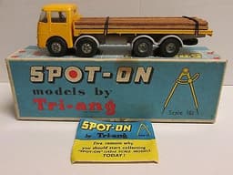 Triang Spot-On, 109/2P E.R.F. 68g with Wood Plank Load rare