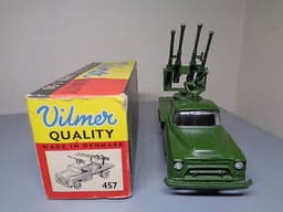 VILMER DENMARK 457 VINTAGE 1950\'S CHEVROLET MILITARY CANNON TRUCK VERY RARE MIB