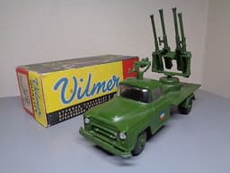 VILMER DENMARK 457 VINTAGE 1950\'S CHEVROLET MILITARY CANNON TRUCK VERY RARE MIB